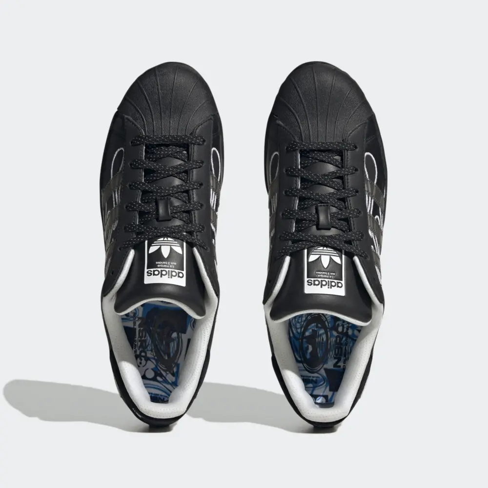 Giày Adidas No Sleep Rave Club x Superstar Ripple 'Core Black' ID2176 - Ảnh 4