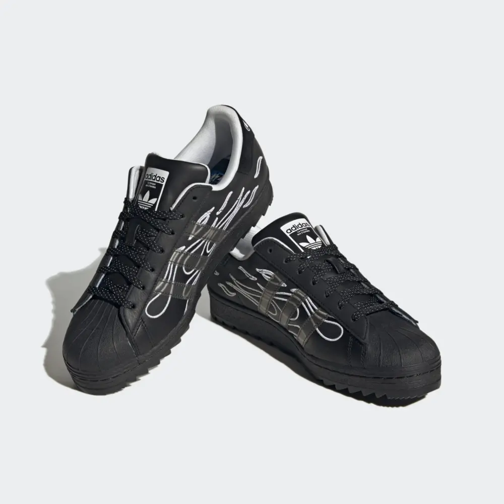 Alternative view of Giày Adidas No Sleep Rave Club x Superstar Ripple 'Core Black' ID2176