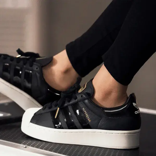 Giày Adidas Superstar Bold 'Patent Black' FW8423 - Ảnh 4