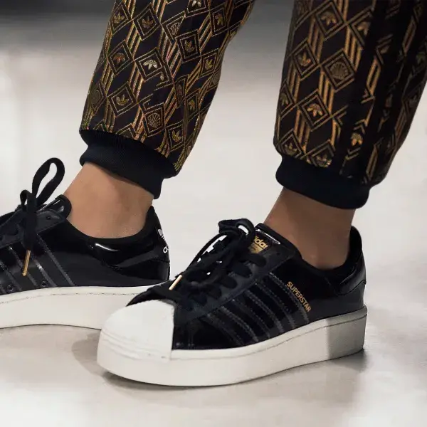 Giày Adidas Superstar Bold 'Patent Black' FW8423 - Ảnh 5