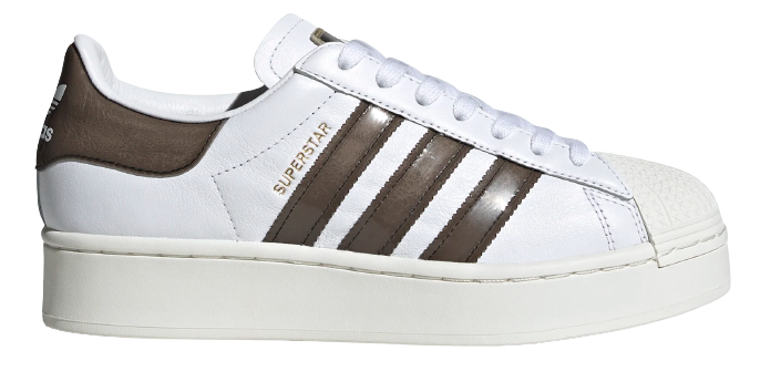 Giày Adidas Superstar 'Bold White Brown' FV3356