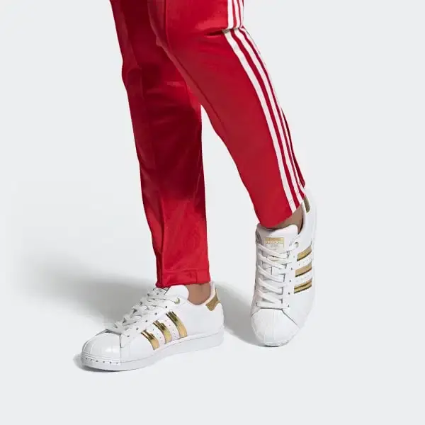 Giày Adidas Wmns Superstar Metal Toe 'White Gold Metallic' FV3330 - Ảnh 6