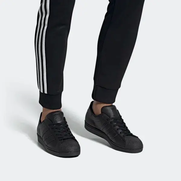 Giày Adidas Superstar All Black EG4957 - Ảnh 3