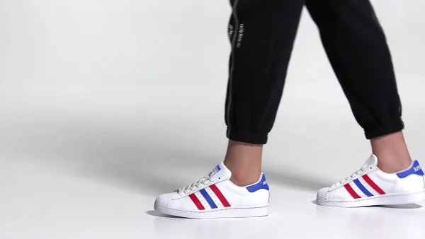 Giày Adidas Superstar 'White Red Blue' FV3033 - Ảnh 7