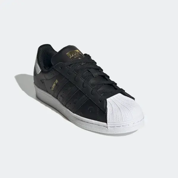 Alternative view of Giày Adidas Superstar 'All Over Trefoil Black White' HQ1937