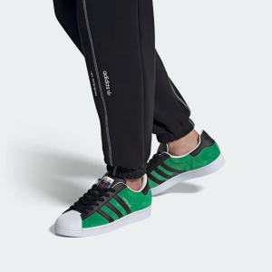 Alternative view of Giày Adidas Superstar 'Green Core Black' FW7844