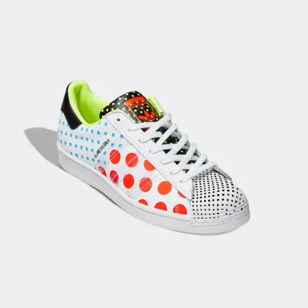 Giày Adidas Superstar 'Solar Red Polka' FX7777 - Ảnh 4