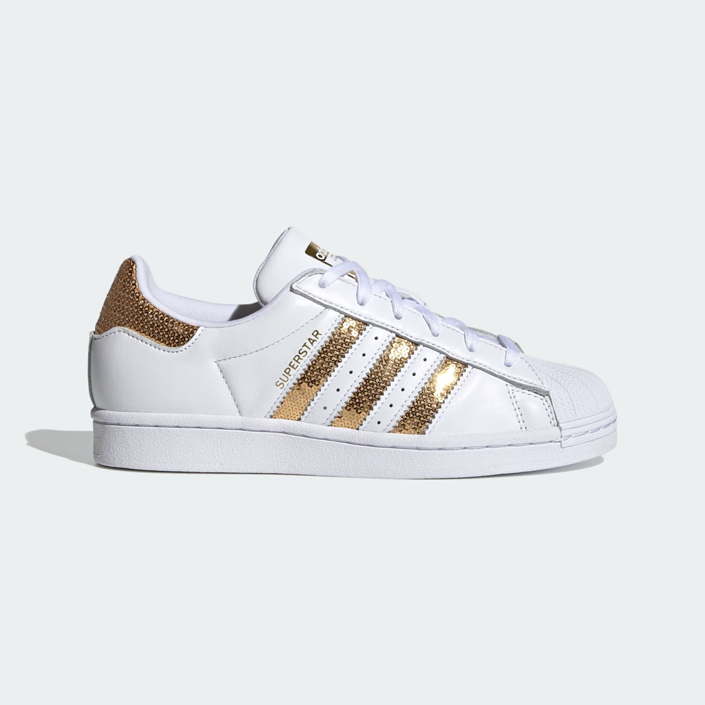 Giày Adidas Wmns Superstar 'White Gold Sequins' G55658 - Ảnh 2