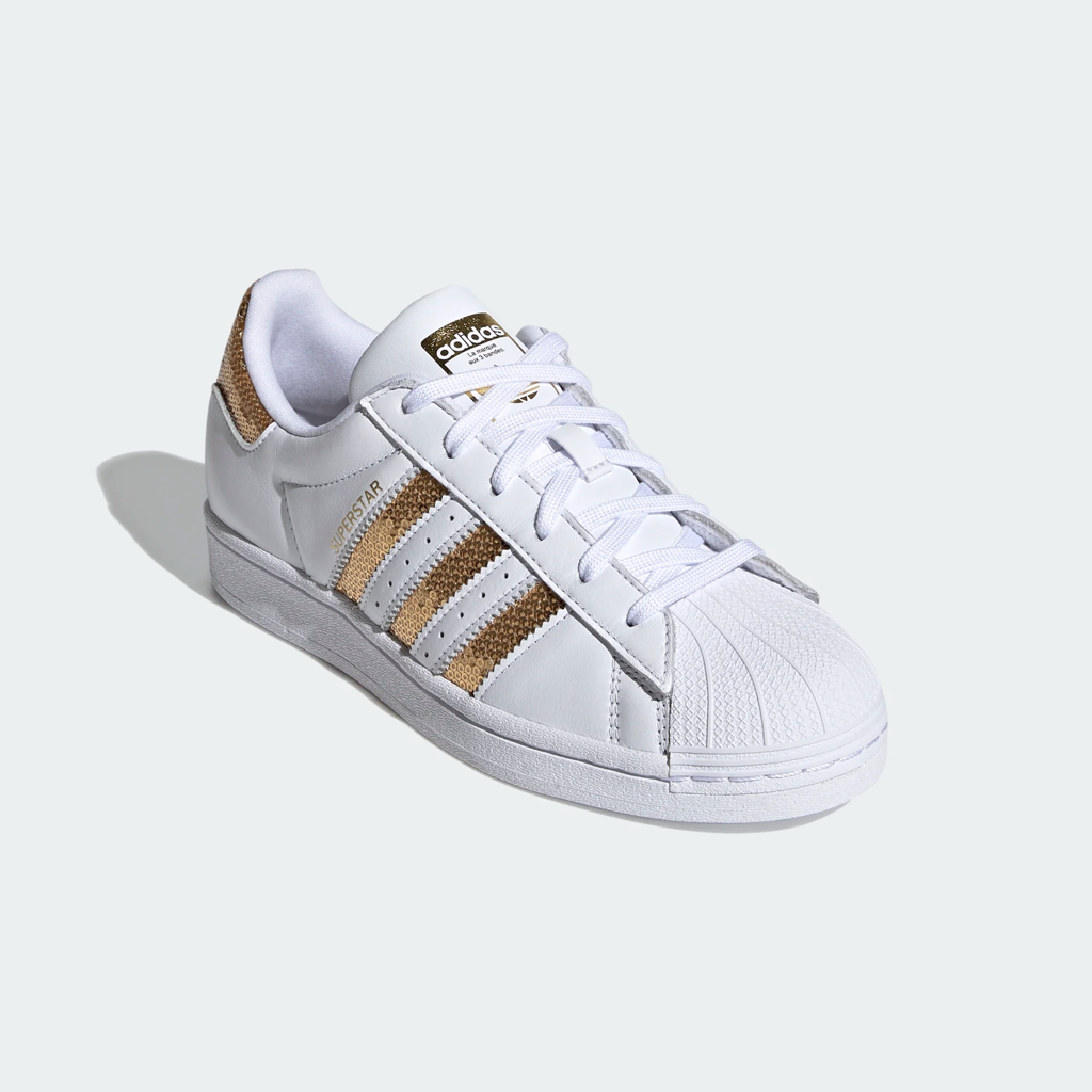 Giày Adidas Wmns Superstar 'White Gold Sequins' G55658 - Ảnh 3