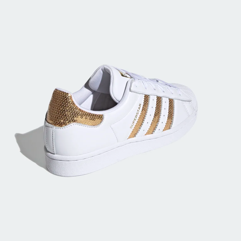 Giày Adidas Wmns Superstar 'White Gold Sequins' G55658 - Ảnh 4