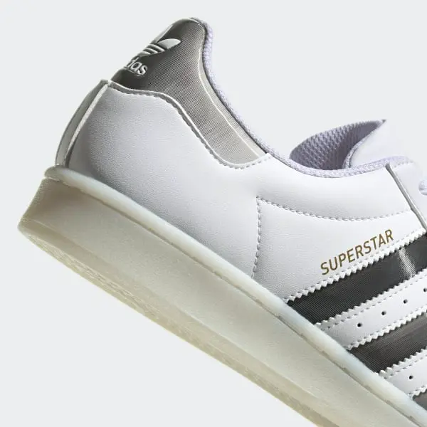 Giày Adidas Superstar White Silver H00233 - Ảnh 5