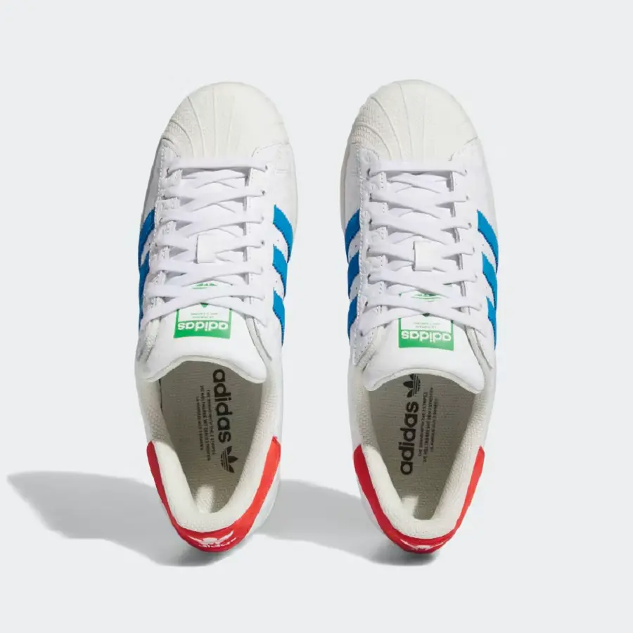 Alternative view of Giày Adidas Superstar 'Bright Blue Red' ID7964