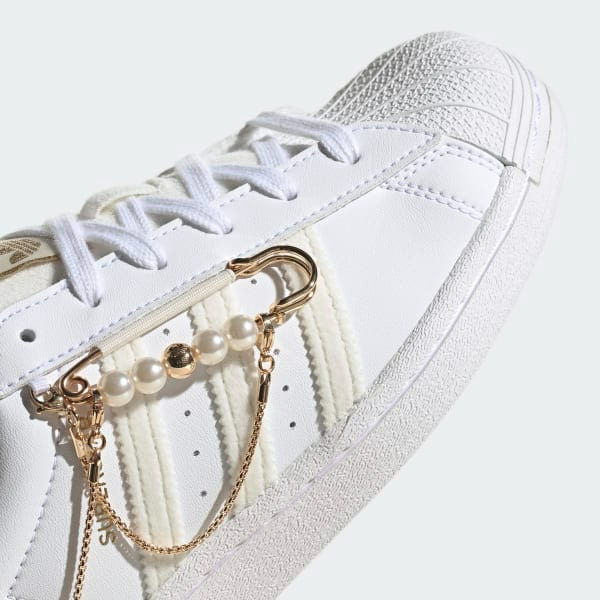 Giày Adidas Superstar Cloud White Off White Gold Metallic GZ3386 - Ảnh 4