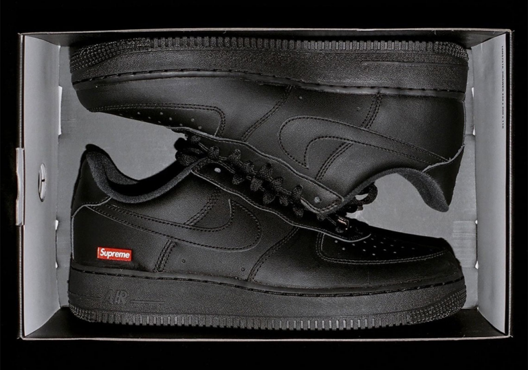 Giày Nike Supreme x Air Force 1 Low 'Box Logo - Black' CU9225-001 - Ảnh 2