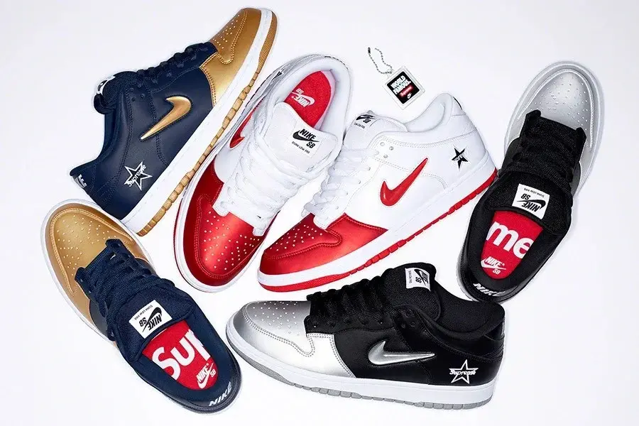 Giày Nike Supreme x Dunk SB Low 'Varsity Red' CK3480-600 - Ảnh 5
