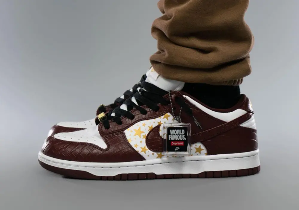 Giày Nike Supreme x Dunk Low OG SB QS 'Barkroot Brown' DH3228-103 - Ảnh 4