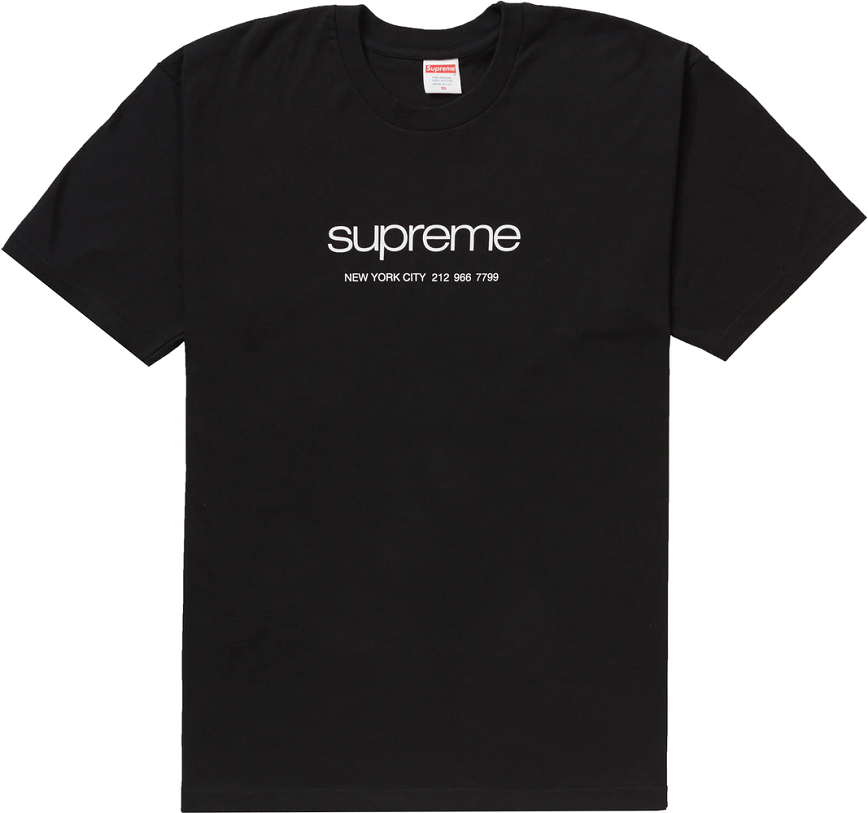 Áo Supreme Shop 'Tee Black'