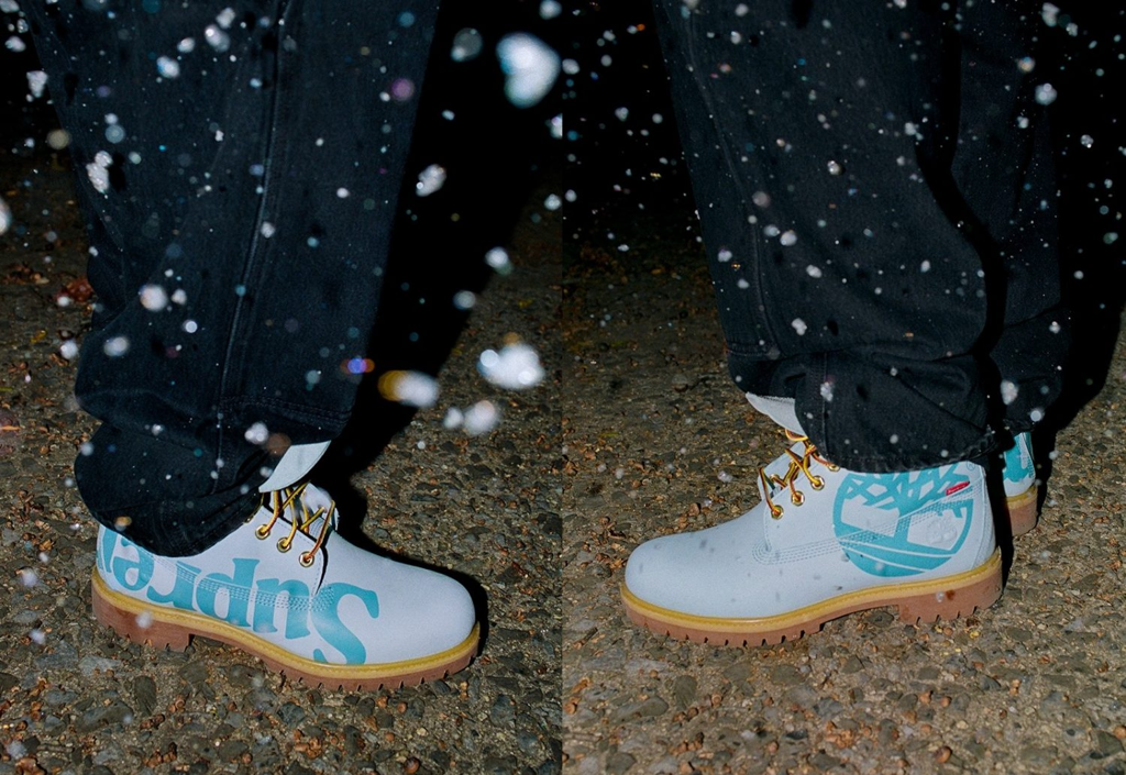 Giày Timberland Supreme x 6 Inch Premium Boot 'Big Logo Light Blue' - Ảnh 2