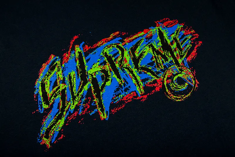 Alternative view of Áo Supreme Scratch 'Navy Tee'