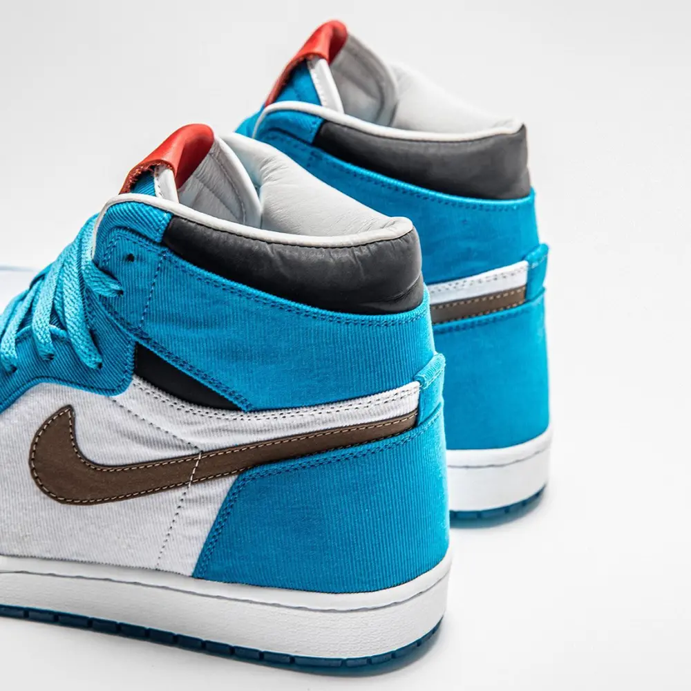 Alternative view of Giày Nike Twix x The Shoe Surgeon x Air Jordan 1 High 'Cookies & Creme'
