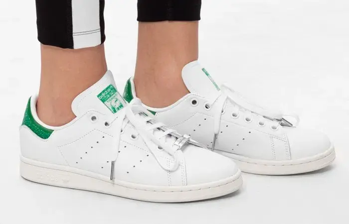 Giày Adidas Swarovski x Stan Smith 'Cloud White Green' FX7482 - Ảnh 6