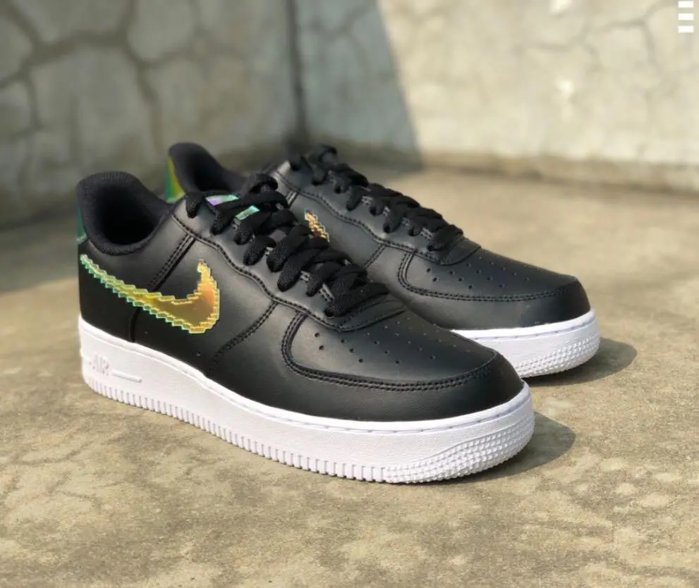 Giày Nike Air Force 1 LV8 GS 'Digital Swoosh - Black' CW1577-002 - Ảnh 5