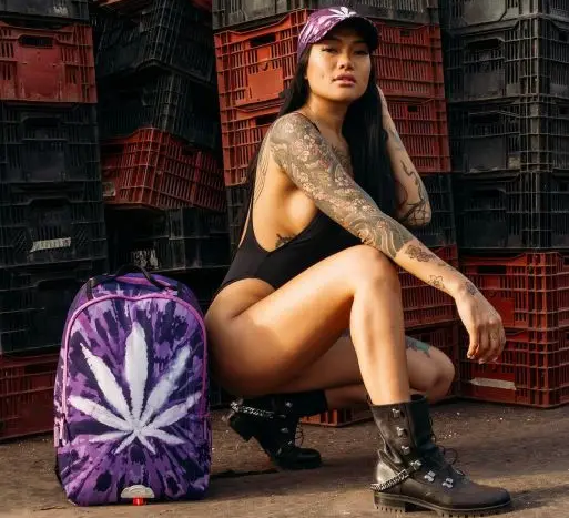 Alternative view of Balo Sprayground Weed Tie Dye Backpack