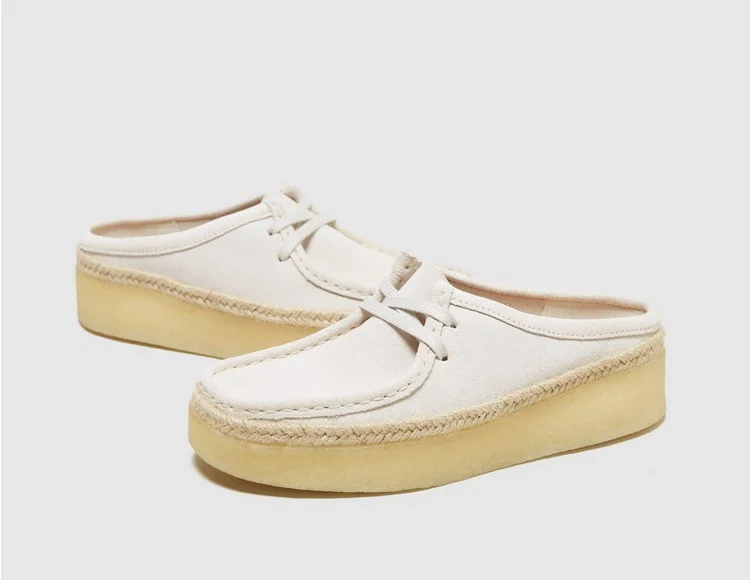 Giày Clarks Wallabee Cup Low 'White Suede' 261-64430 - Ảnh 3