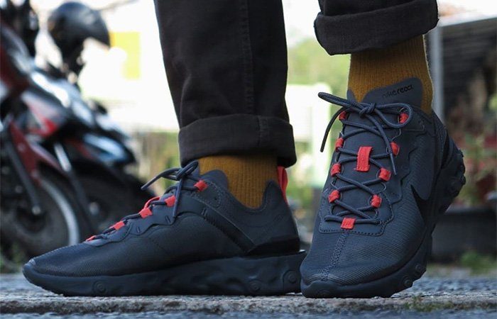 Giày Nike React Element 55 'Metallic Dark Grey' CQ4809-001 - Ảnh 3