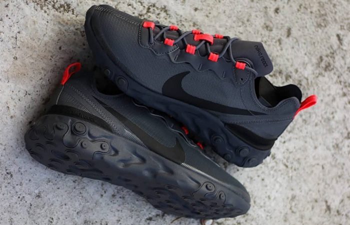 Giày Nike React Element 55 'Metallic Dark Grey' CQ4809-001 - Ảnh 2