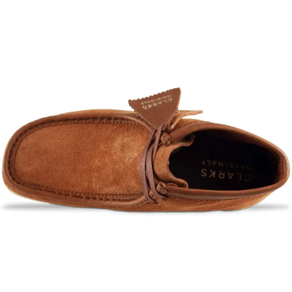 Giày Clarks Wallabee Boot 'Tan Hairy Suede' 261-54818 - Ảnh 5