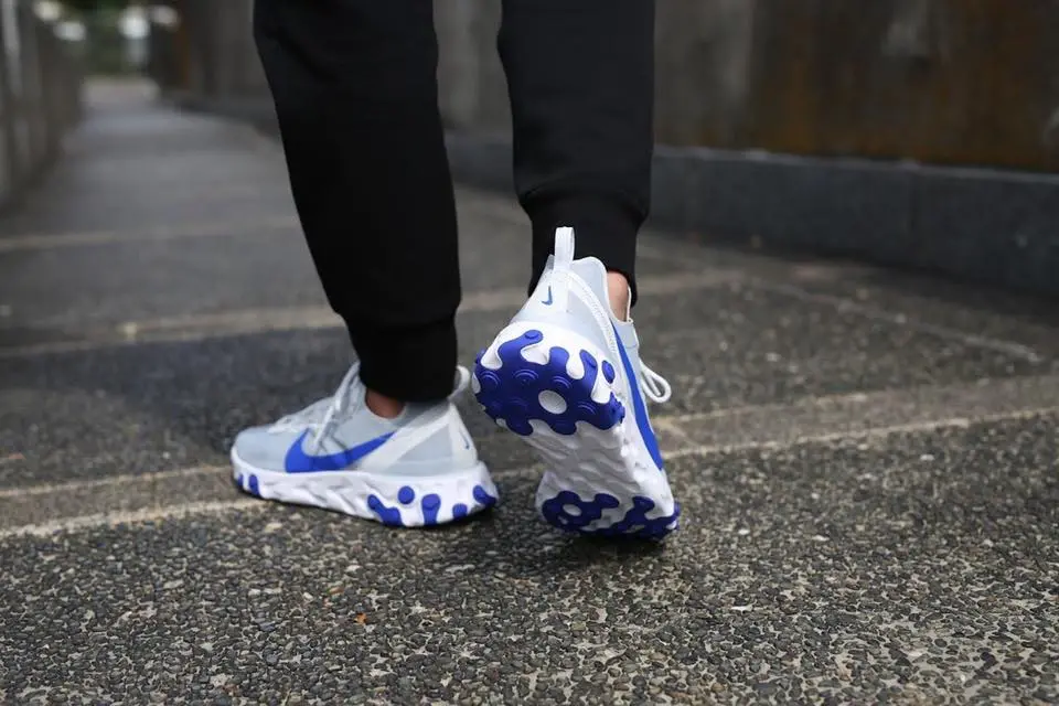Giày Nike React Element 55 Pure Platinum Racer 'Blue' BQ6166-005 - Ảnh 3