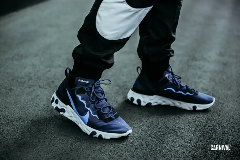 Alternative view of Giày Nike React Element 55 'Midnight Navy' BQ6166-400