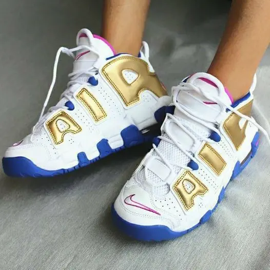 Giày Nike Air More Uptempo GS 'Fuchsia Blast' 415082-106 - Ảnh 4