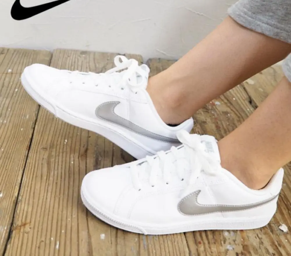 Giày Nike Wmns Court Royale SL 'White Metallic Silver' 844896-100 - Ảnh 3
