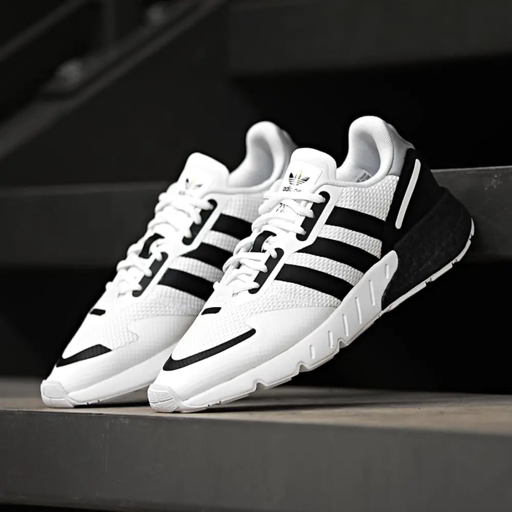 Giày Adidas ZX 1K Boost 'White Black' FX6510 - Ảnh 7