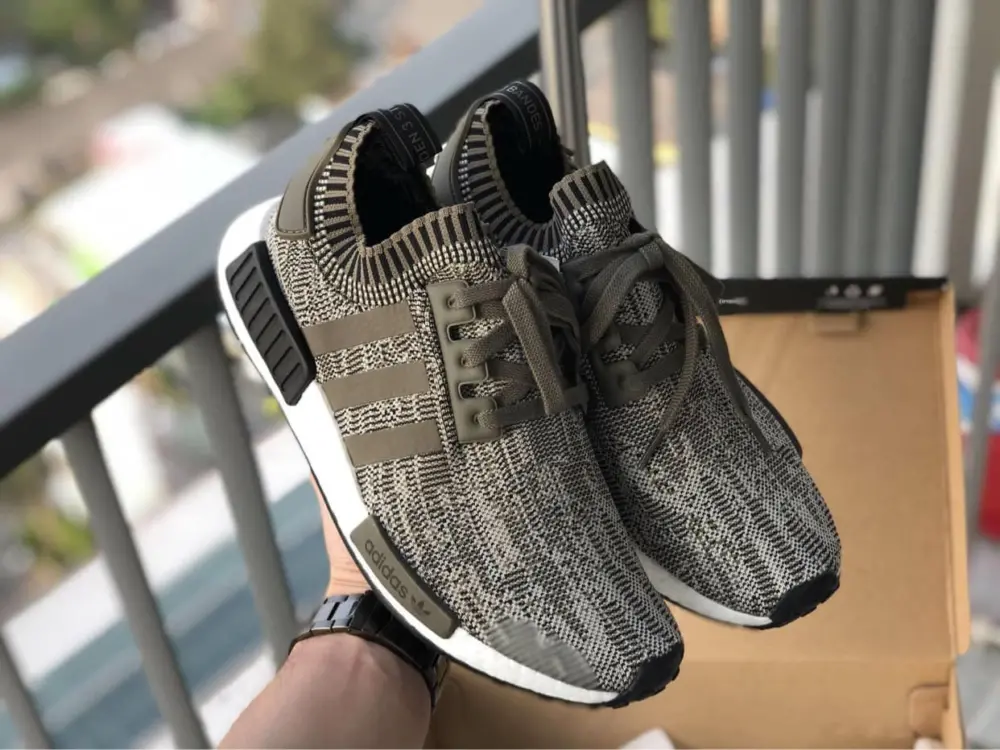 Giày Adidas NMD R1 Primeknit 'Sesame Branch' AQ0929 - Ảnh 6
