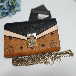Alternative view of Túi MCM Patricia Crossbody Wallet 'Black Cognac Pink' MYL9APA34BK001