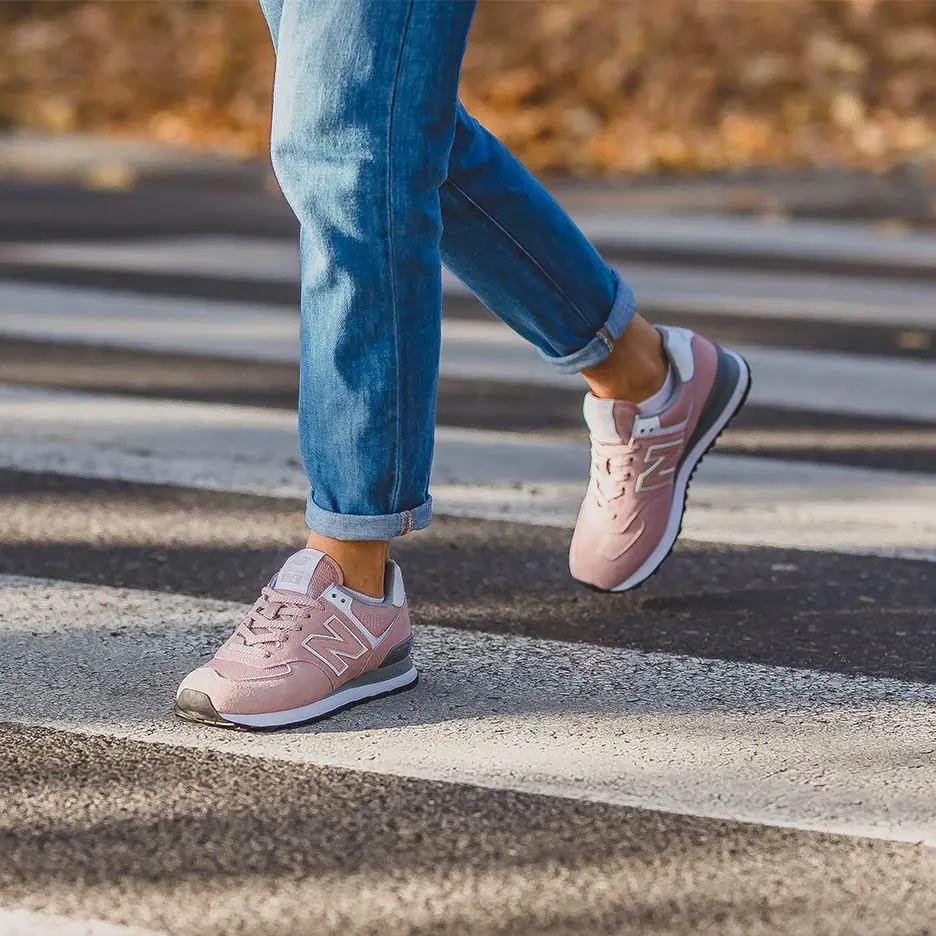 Giày New Balance Wmns 574 'Rose Pink' WL574UNC - Ảnh 4