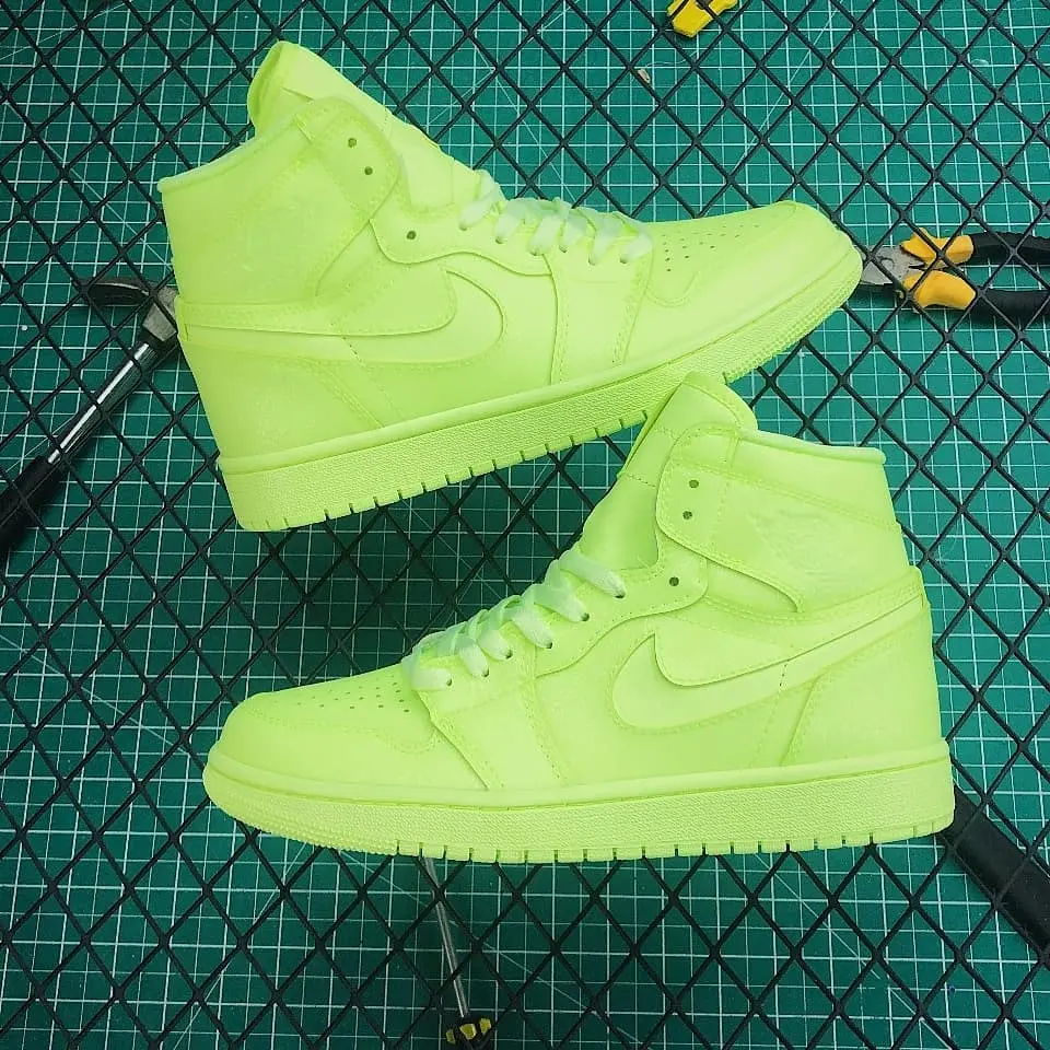 Giày Nike Air Jordan 1 High PRM 'Barely Volt' AH7389-700 - Ảnh 5