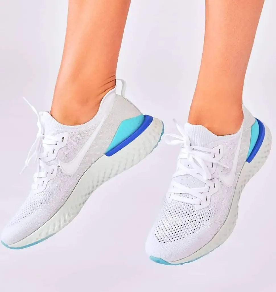 Giày Nike Wmns Epic React Flyknit 2 'White Light Aqua' BQ8927-105 - Ảnh 4