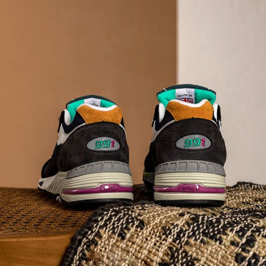 Giày New Balance 991 Made In England ‘Black Blue’ M991MM - Ảnh 4