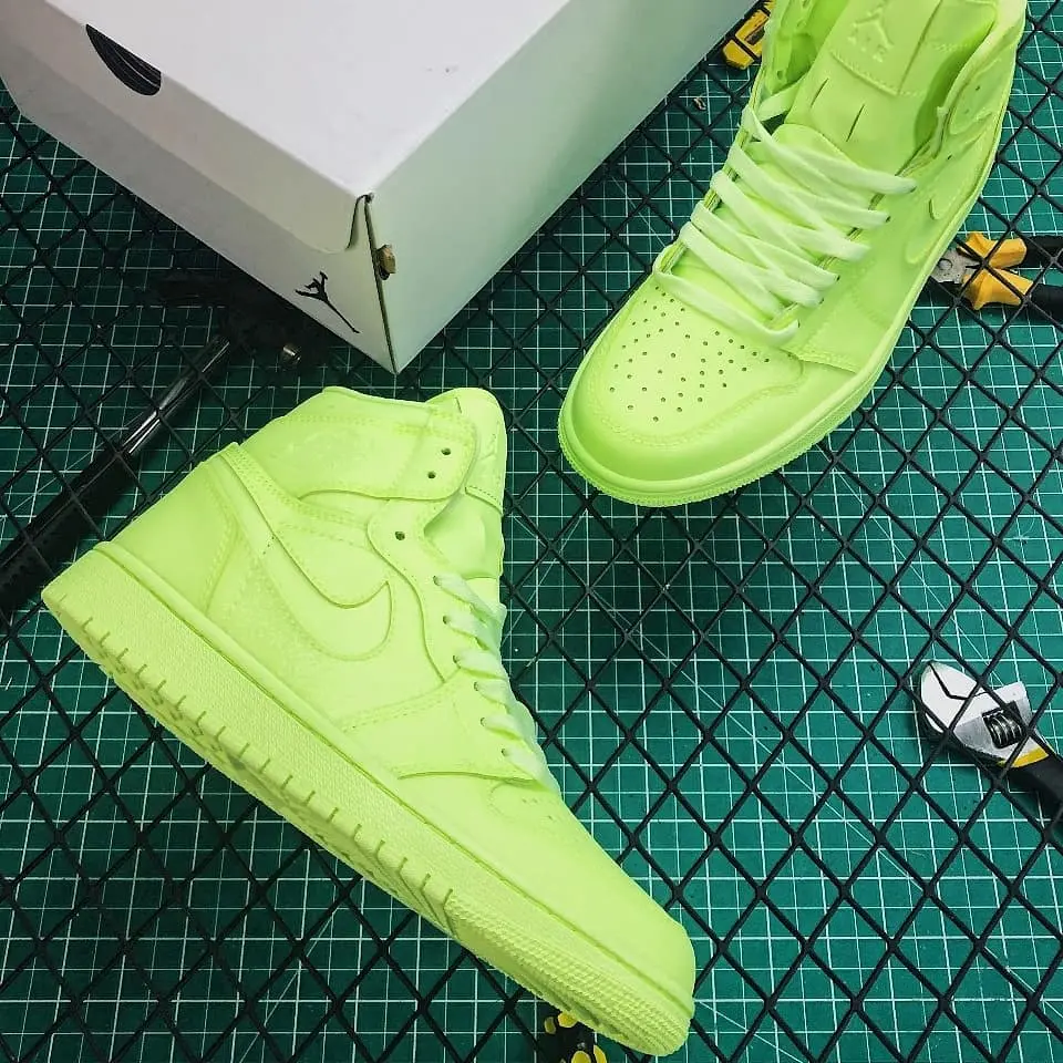Giày Nike Air Jordan 1 High PRM 'Barely Volt' AH7389-700 - Ảnh 4