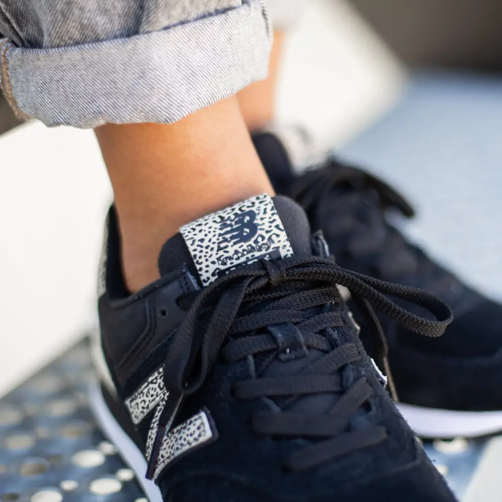 Alternative view of Giày New Balance Wmns 574 'Cheetah Print - Black Angora' WL574ANC