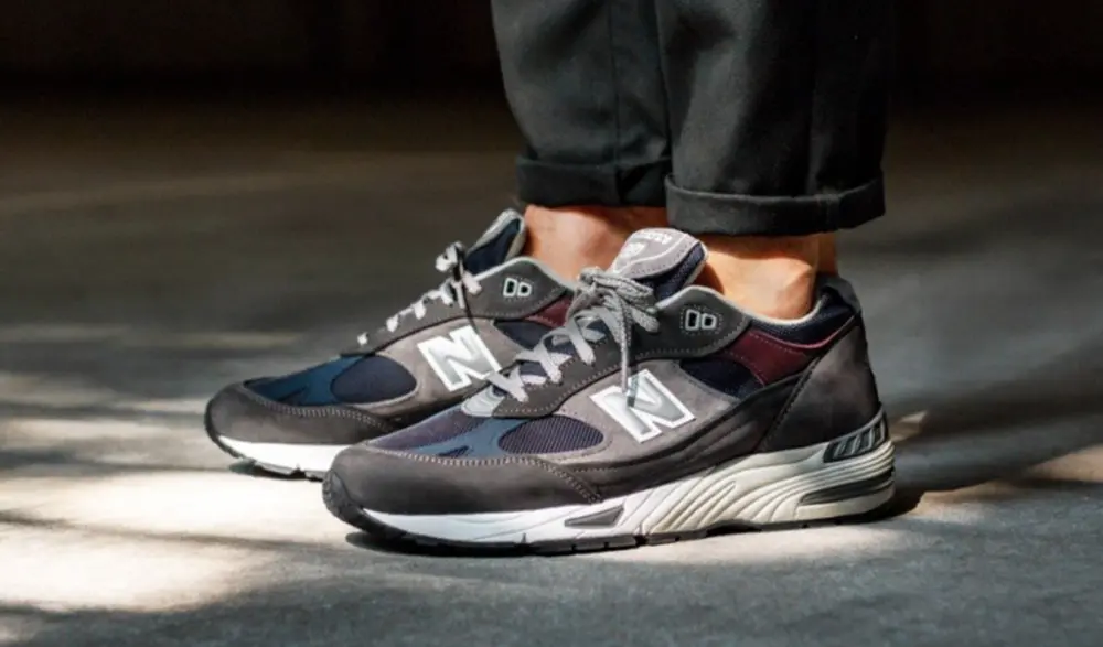 Giày New Balance 991 Made In England 'Olive White' M991GNN - Ảnh 3