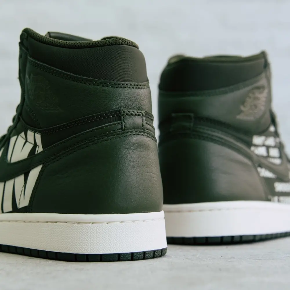 Giày Nike Air Jordan 1 High OG 'Olive Canvas' 555088-300 - Ảnh 4