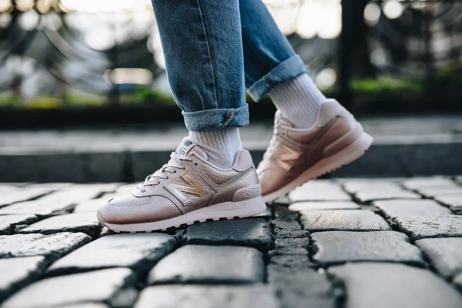 Giày New Balance Wmns 574 Trainer In Peach WL574SOJ - Ảnh 4