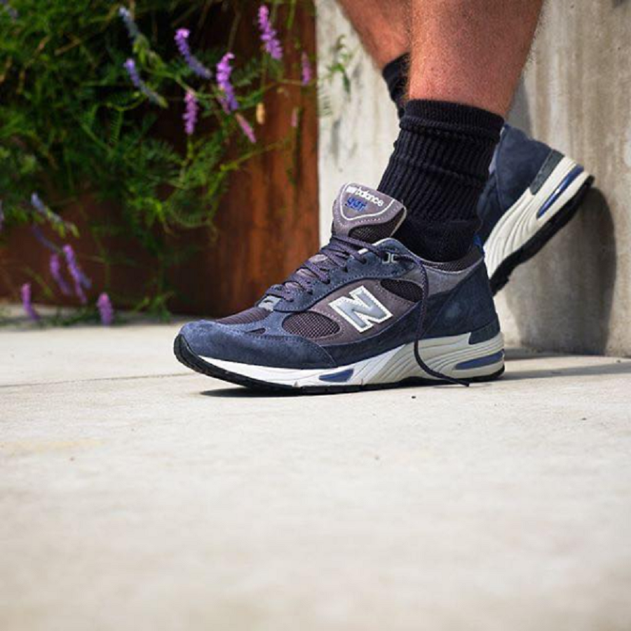 Giày New Balance 991 Made In England ‘Grey Blue’ M991GRB - Ảnh 3