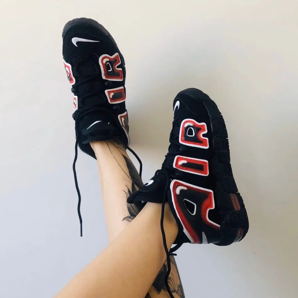 Alternative view of Giày Nike Air More Uptempo 96 BG 'Laser Crimson' 415082-010