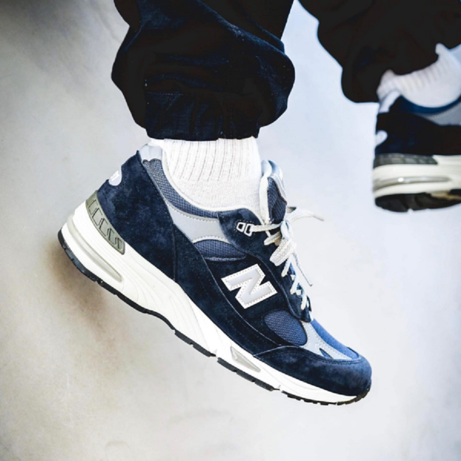 Giày New Balance 991 ‘Navy White’ M991NV - Ảnh 3